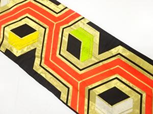 アンティーク　幾何学模様織り出し子供帯（材料）